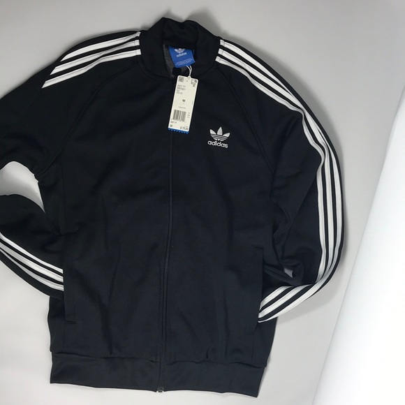 adidas | Jackets & Coats | Adidas Men Sst Tt Bk592 Black Track | Poshmark